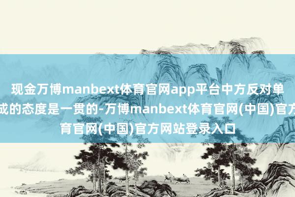 现金万博manbext体育官网app平台中方反对单边加征关税看成的态度是一贯的-万博manbext体育官网(中国)官方网站登录入口