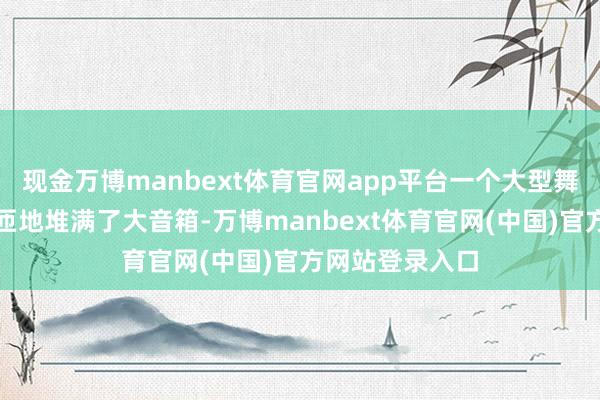 现金万博manbext体育官网app平台一个大型舞台周围密密匝匝地堆满了大音箱-万博manbext体育官网(中国)官方网站登录入口