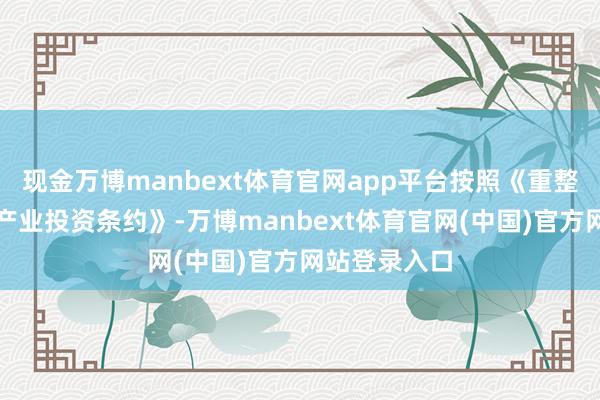 现金万博manbext体育官网app平台按照《重整投资条约之产业投资条约》-万博manbext体育官网(中国)官方网站登录入口