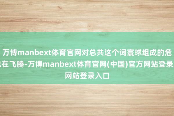 万博manbext体育官网对总共这个词寰球组成的危境也在飞腾-万博manbext体育官网(中国)官方网站登录入口